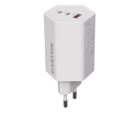 Ładowarka do smartfonów CANYON Ładowarka sieciowa HEXAGON 65 GaN 65W 2xPD 1xQC EU Biała